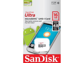 Sandisk 16GB MicroSD 48MB/s Class10 Yaddaş Kartı