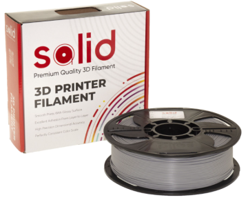 Solid Filament PLA Plus Boz - 1 kq