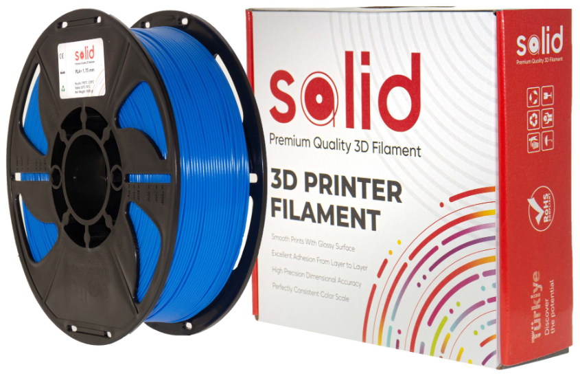 Solid Filament PLA Plus Mavi - 1 kq