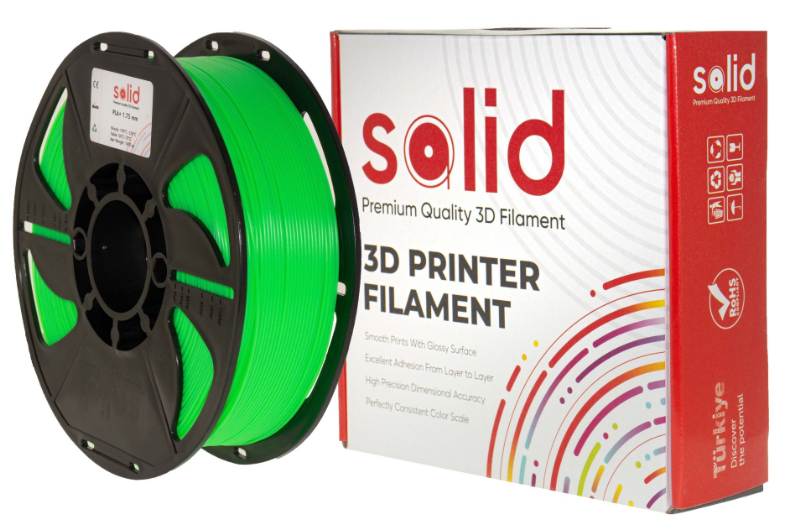 Solid Filament PLA Plus Fıstıq Yaşılı - 1 kq