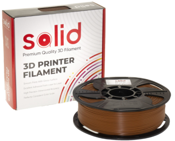 Solid Filament PLA Plus Qəhvəyi - 1 kq