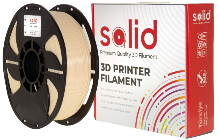 Solid Filament PLA Plus Krem Rəngi - 1 kq