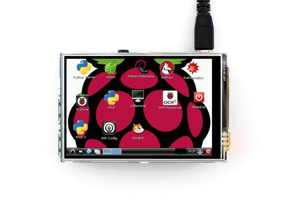 3,5′′ Raspberry Pi Touch LCD Ekran (Əsas Ekran)