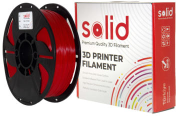 Solid Filament PETG Qırmızı - 1 kq