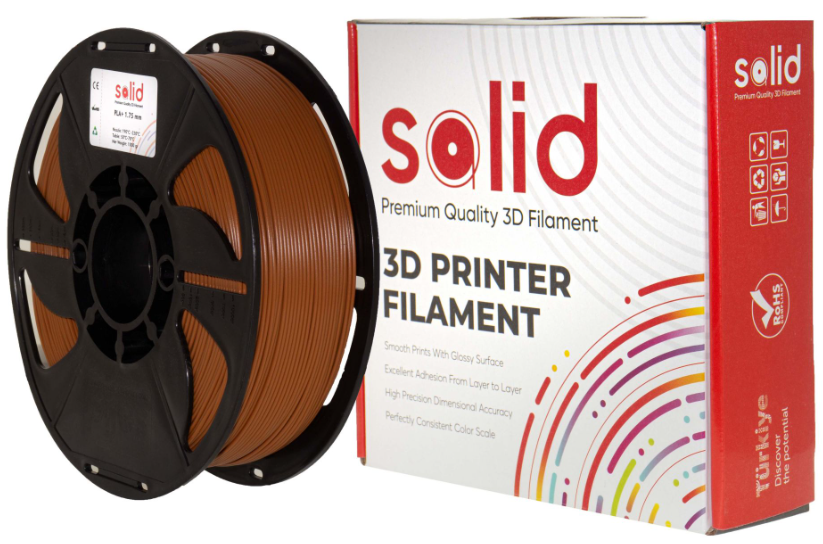 Solid Filament PETG Qəhvəyi - 1 kq