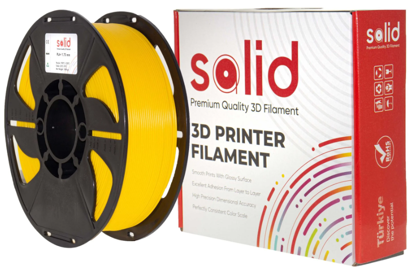 Solid Filament PETG Sarı - 1 kq