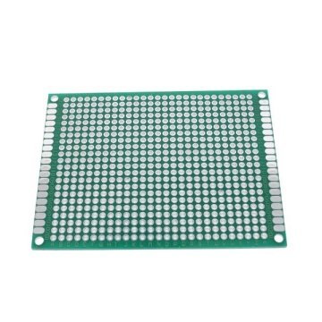 İki Üzlü Deşikli Plata - Pertinax 6x8sm