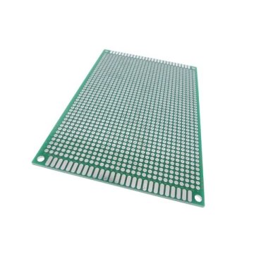 İki Üzlü Deşikli Plata - Pertinax 8x12sm