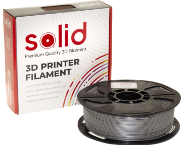 Solid Filament PLA Plus Gümüş Boz - 1 kq