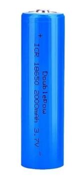 3.7V 2000mAh 18650 Li-ion Şarjlı Batareya - Başlı