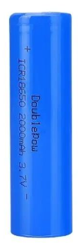 3.7V 2000mAh 18650 Li-ion Şarjlı Batareya - Başsız