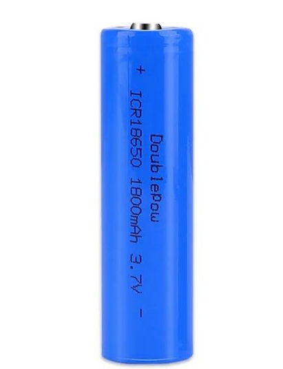 3.7V 1800mAh 18650 Li-ion Şarjlı Batareya - Başlı