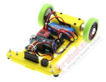 GinBot Sürətli Xətt İzləyən Robot Dəsti Enkoderli