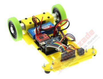 GinBot Sürətli Xətt İzləyən Robot Dəsti Enkoderli